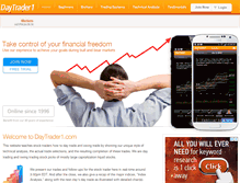Tablet Screenshot of daytrader1.com